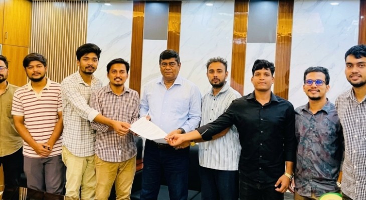 কুবিতে সৌরবিদ্যুৎ প্রকল্প বাস্তবায়নের দাবিতে উপাচার্যের কাছে ছাত্রদলের আবেদন 
